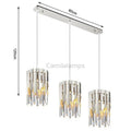 Kubiak Crystal Pendant Chandelier - Camilalamps - CAA - 10008A3