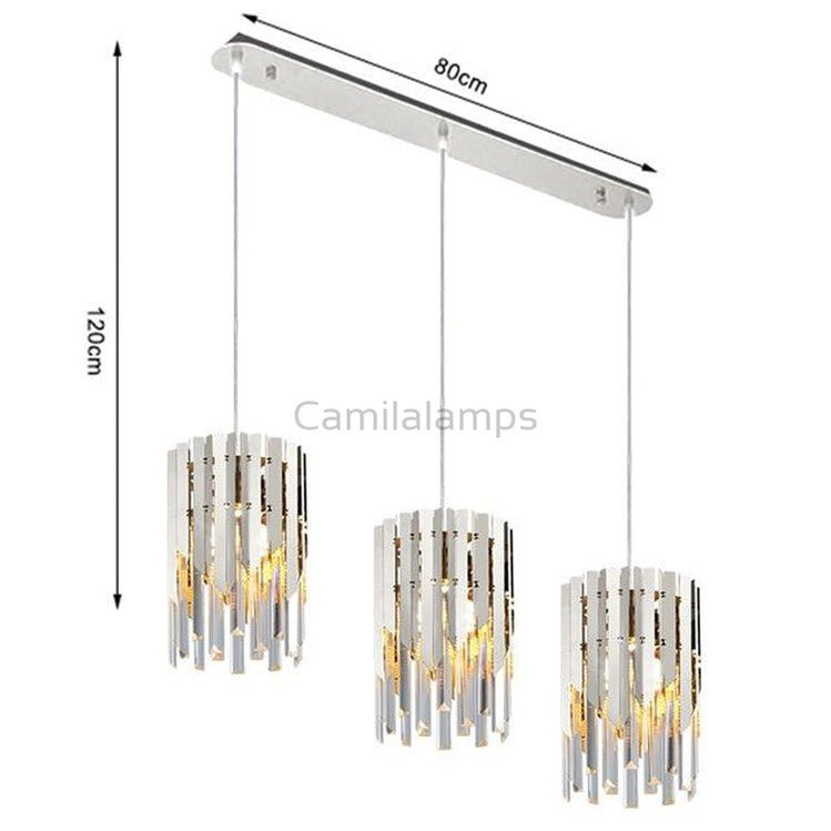 Kubiak Crystal Pendant Chandelier - Camilalamps - CAA - 10008A3