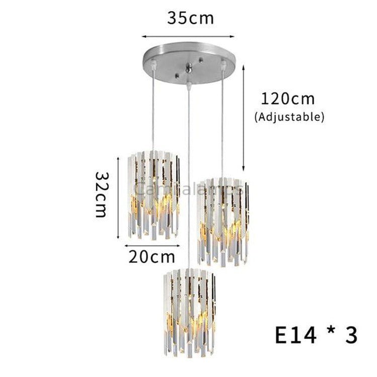 Kubiak Crystal Pendant Chandelier - Camilalamps - CAA - 10008A5