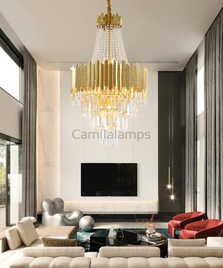 Kubica Crystal Chandelier - Camilalamps - CA - A - 651