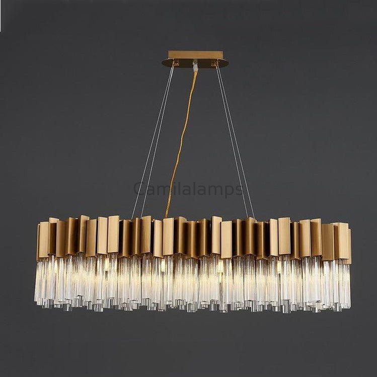 Kubica Oval Crystal Chandelier - Camilalamps - Ca-1a-1634