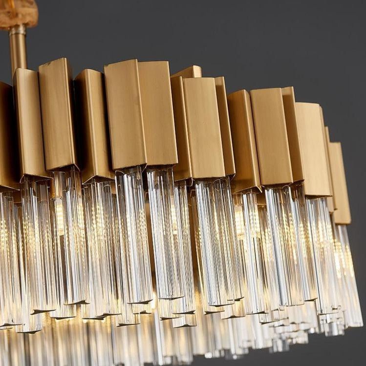 Kubica Oval Crystal Chandelier - Camilalamps - CA - A - 634