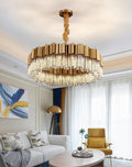 Kubica Round Crystal Chandelier - Camilalamps - Ca-1a-1636
