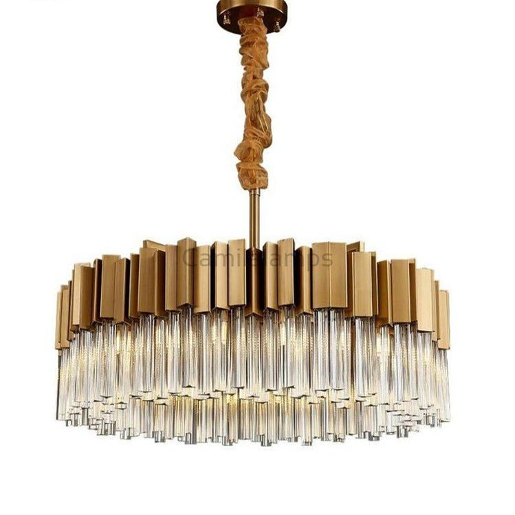 Kubica Round Crystal Chandelier - Camilalamps - Ca-1a-1636