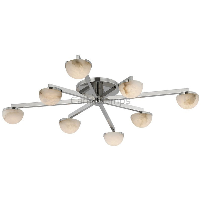 Alabaster Wearstler Pedra Large Staggered Arm Flush Mount - thebelacan