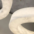Kyklos Alabaster Chandelier Light - Camilalamps - Kyklo - 886 - 19.6