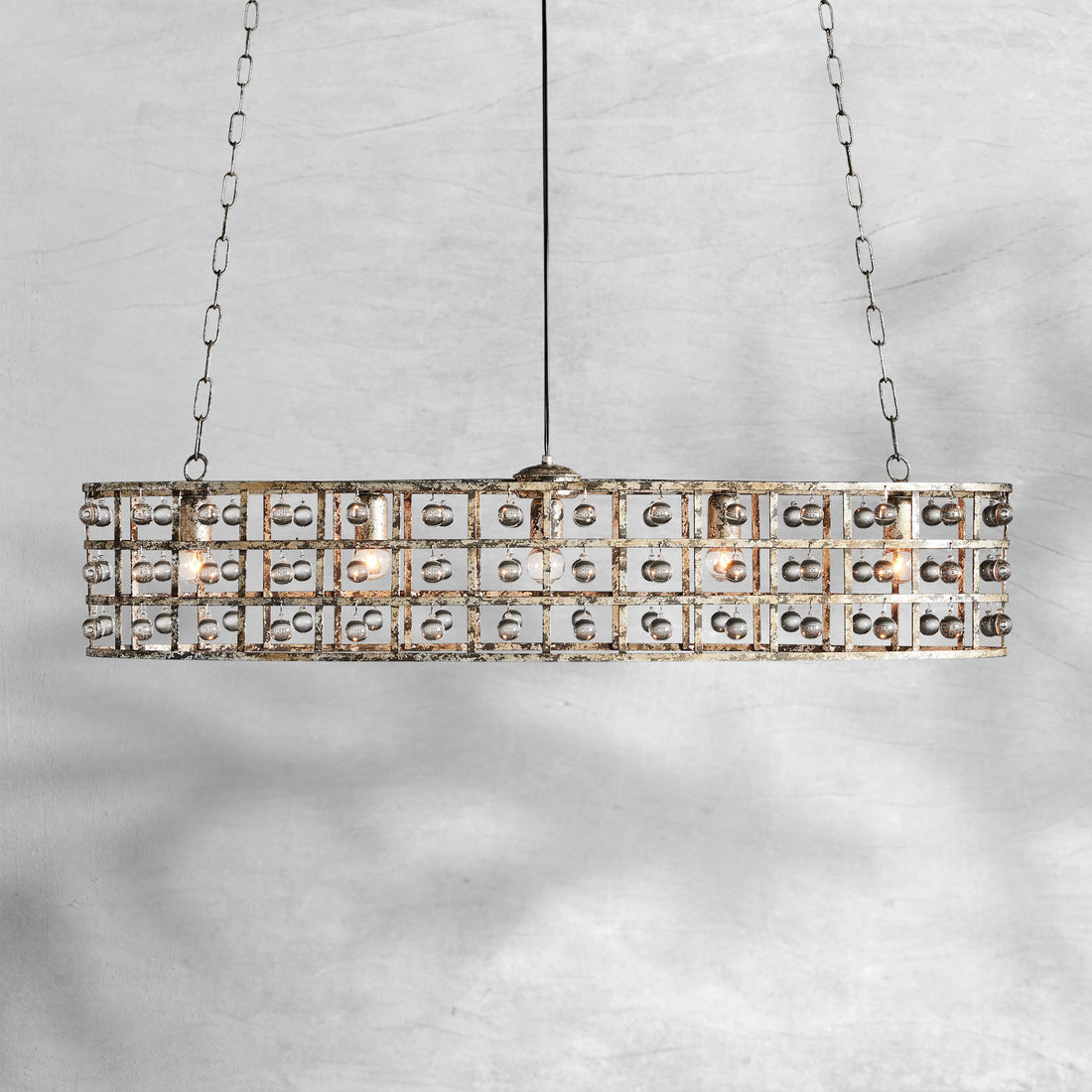 La Cage 5 - Light Oval Chandelier - Camilalamps - CA - 636H412