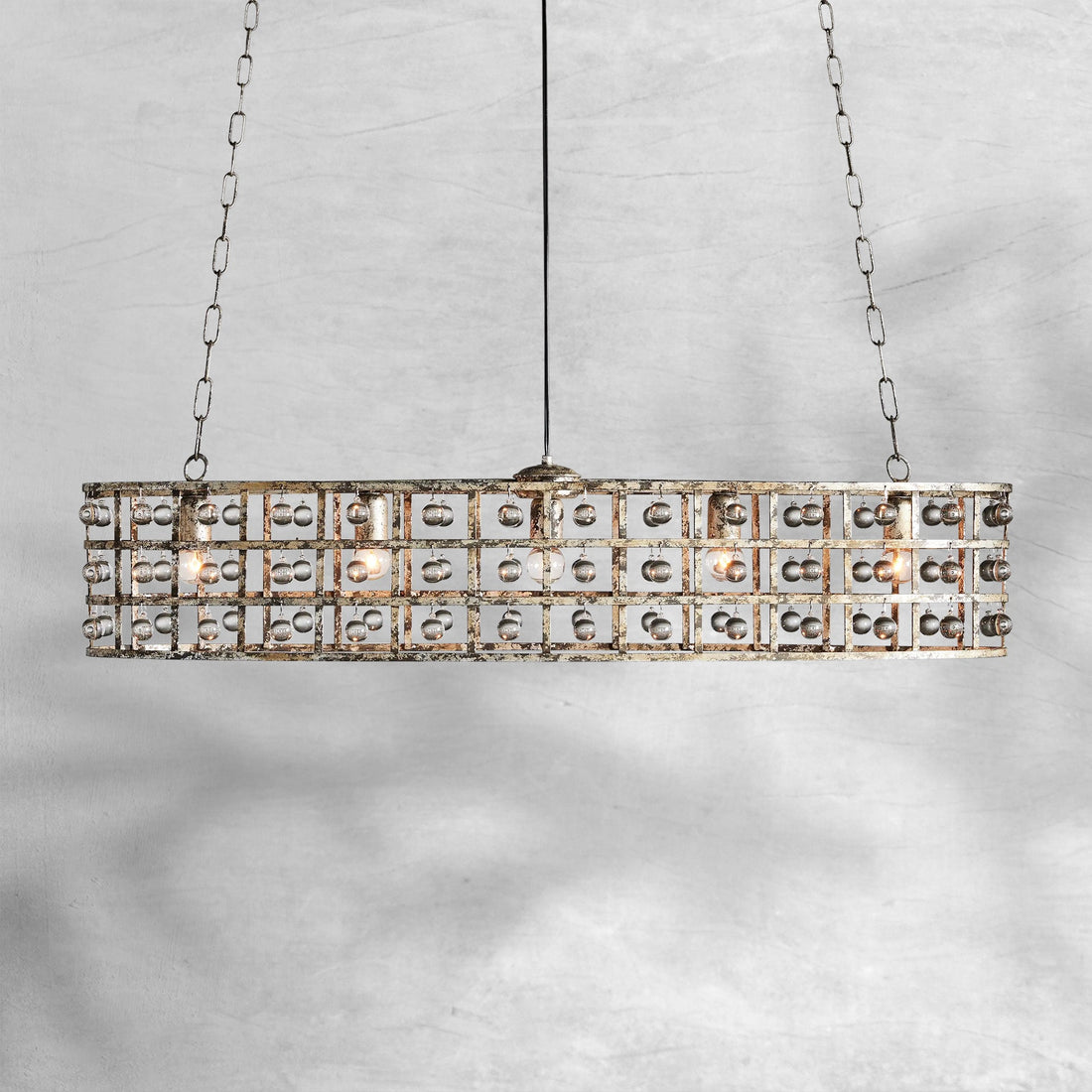 La Cage 5 - Light Oval Chandelier - Camilalamps - Ca-1636H413