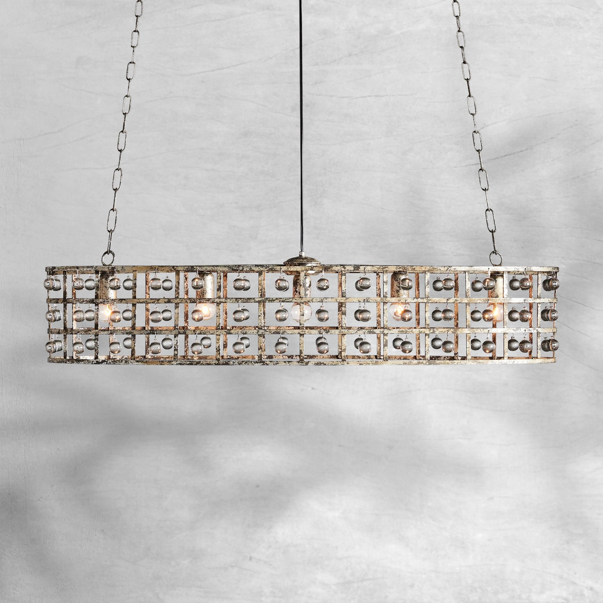 La Cage 5 - Light Oval Chandelier - Camilalamps - Ca-1636H412