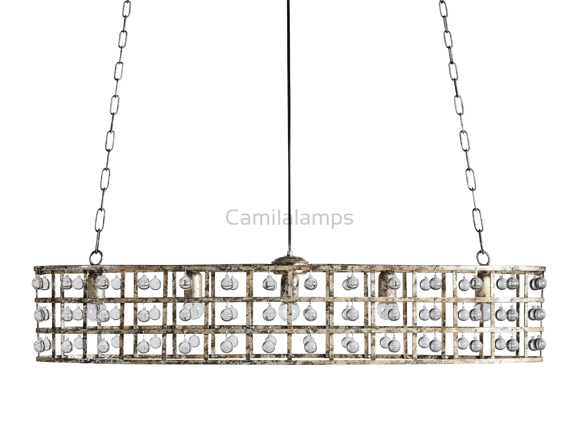 La Cage 5 - Light Oval Chandelier - Camilalamps - Ca-1636H412