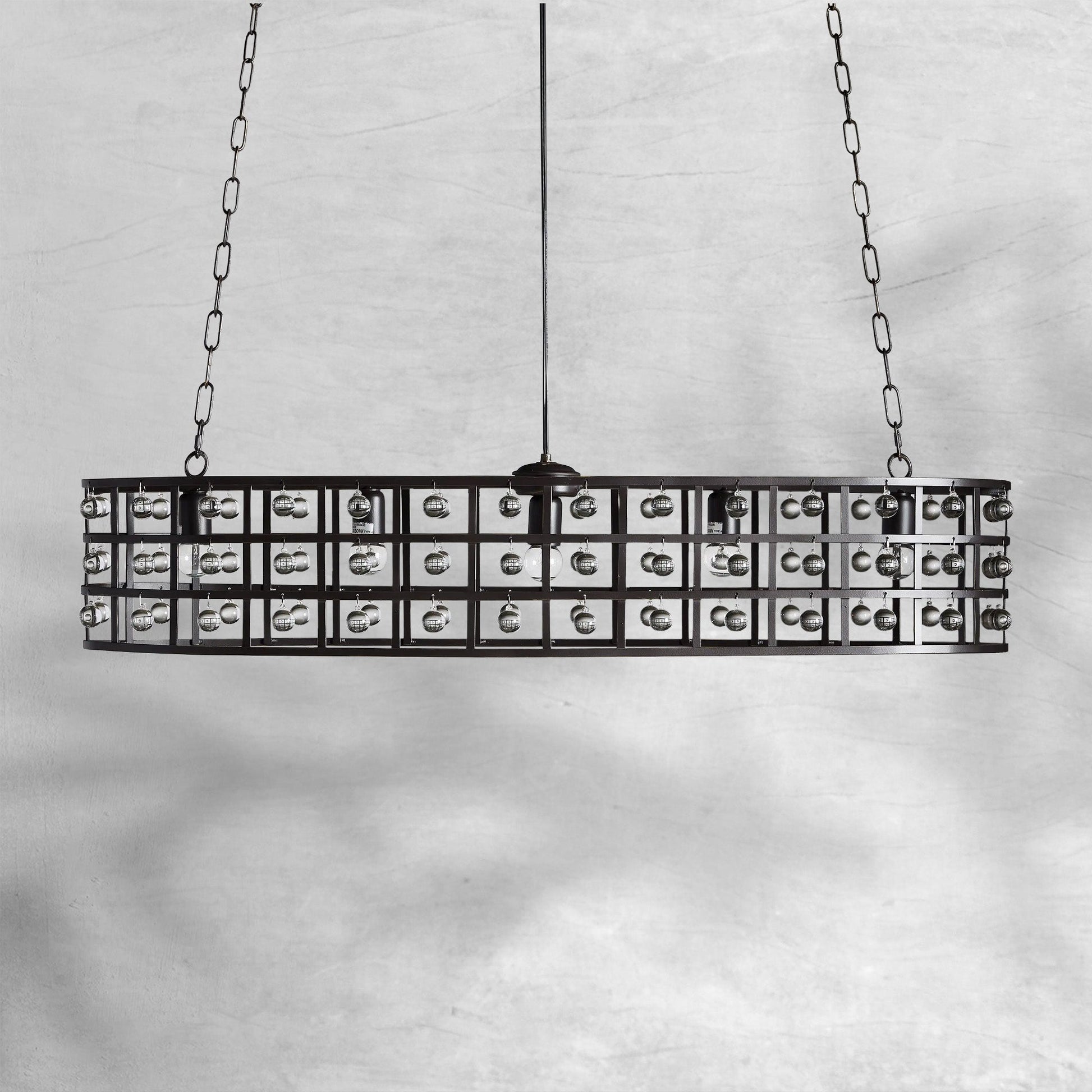 La Cage 5 - Light Oval Chandelier - Camilalamps - Ca-1636H412