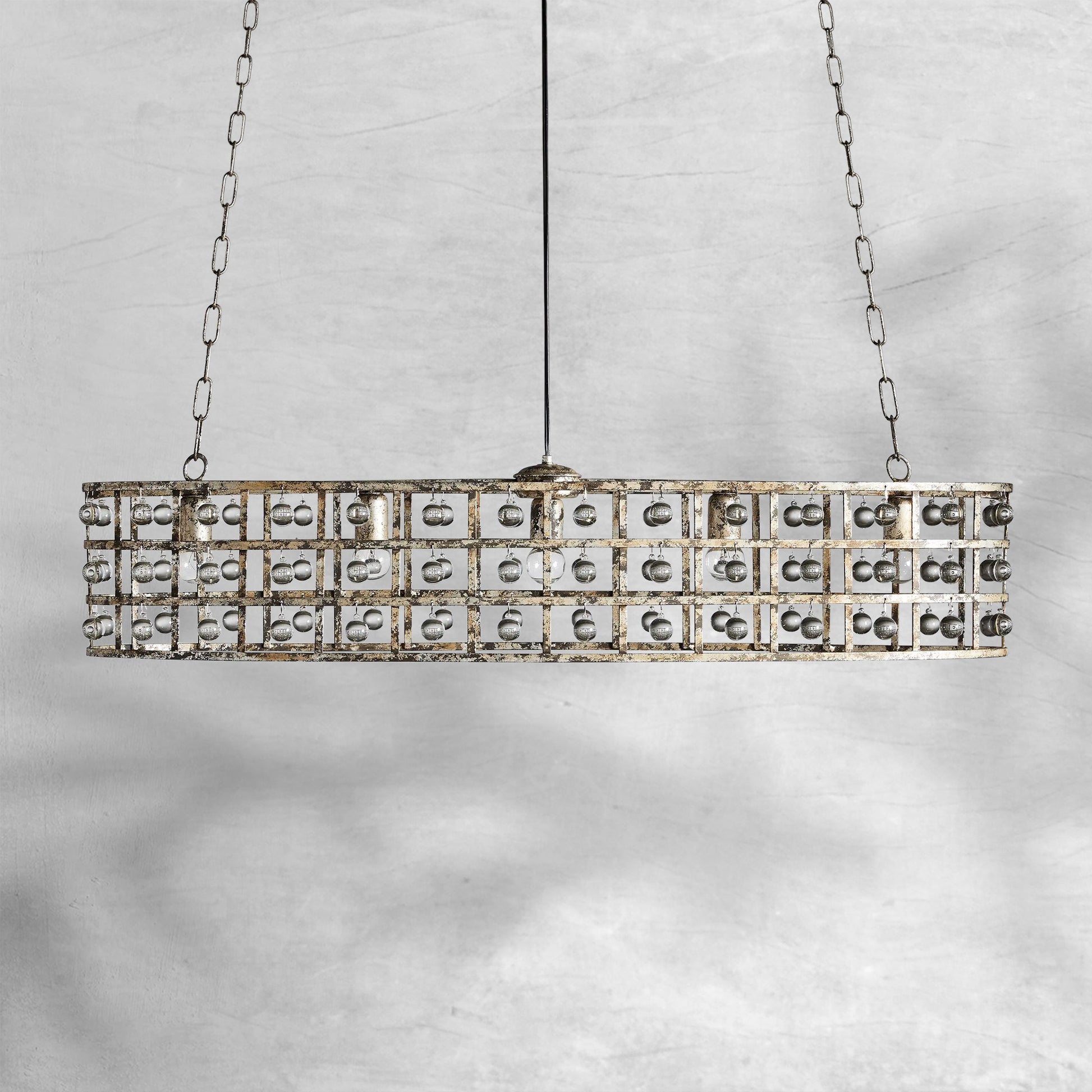 La Cage 5 - Light Oval Chandelier - Camilalamps - CA - 636H412