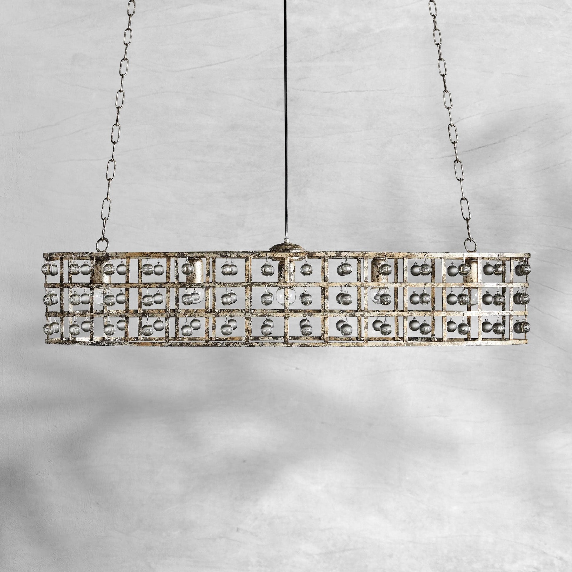 La Cage 5 - Light Oval Chandelier - Camilalamps - Ca-1636H412