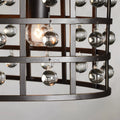 La Cage 5 - Light Oval Chandelier - Camilalamps - CA - 636H412