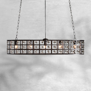 La Cage 5 - Light Oval Chandelier - Camilalamps - Ca-1636H413