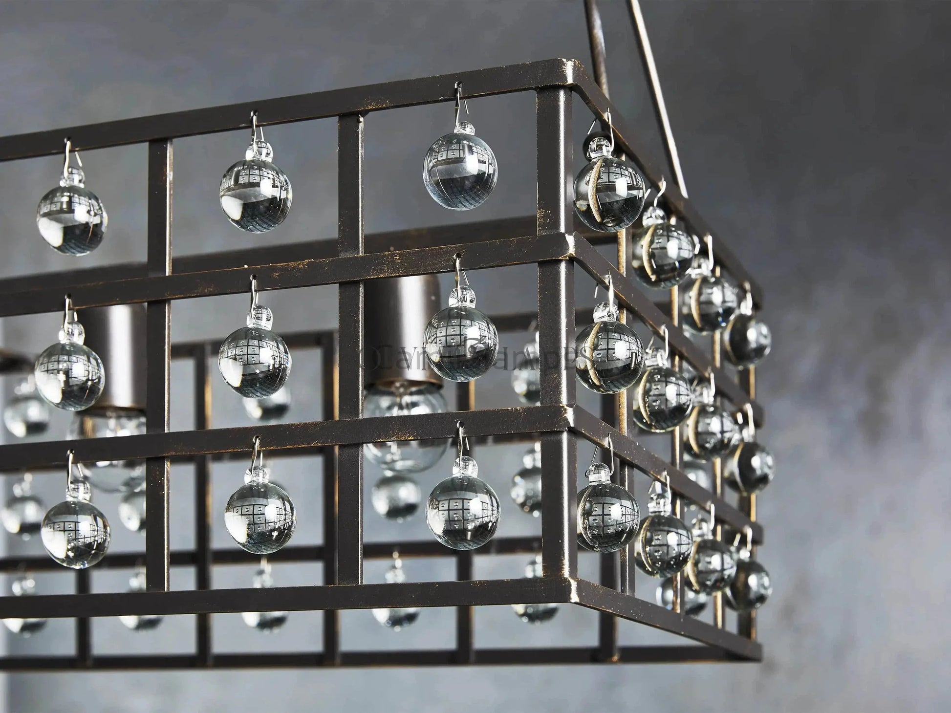 La Cage Rectangular Chandelier - Camilalamps - Ca-1636H140