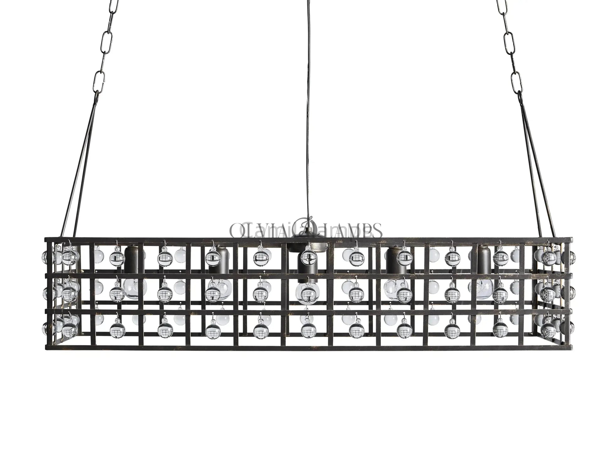 La Cage Rectangular Chandelier - Camilalamps - Ca-1636H140