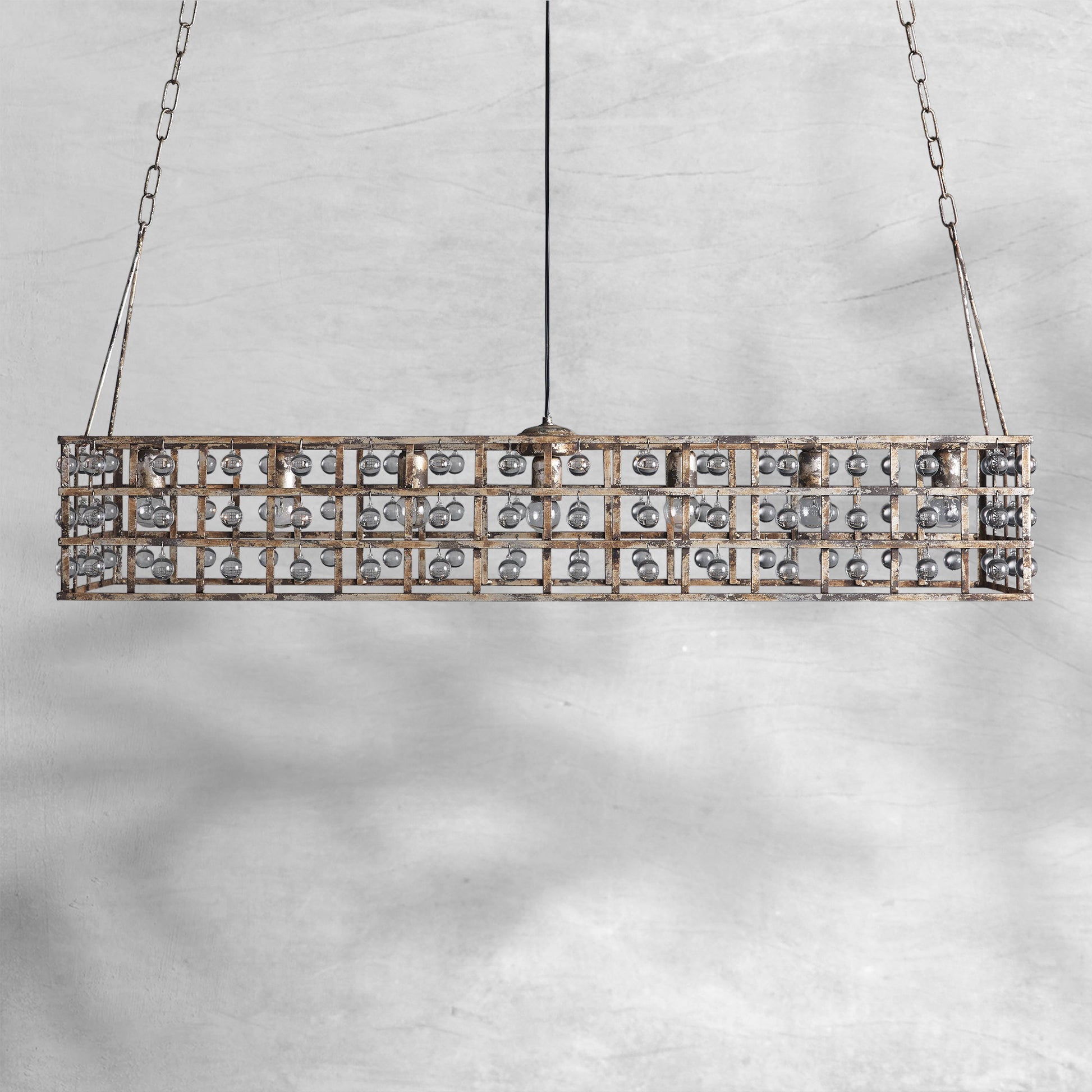 La Cage Rectangular Chandelier - Camilalamps - CA - 636H140
