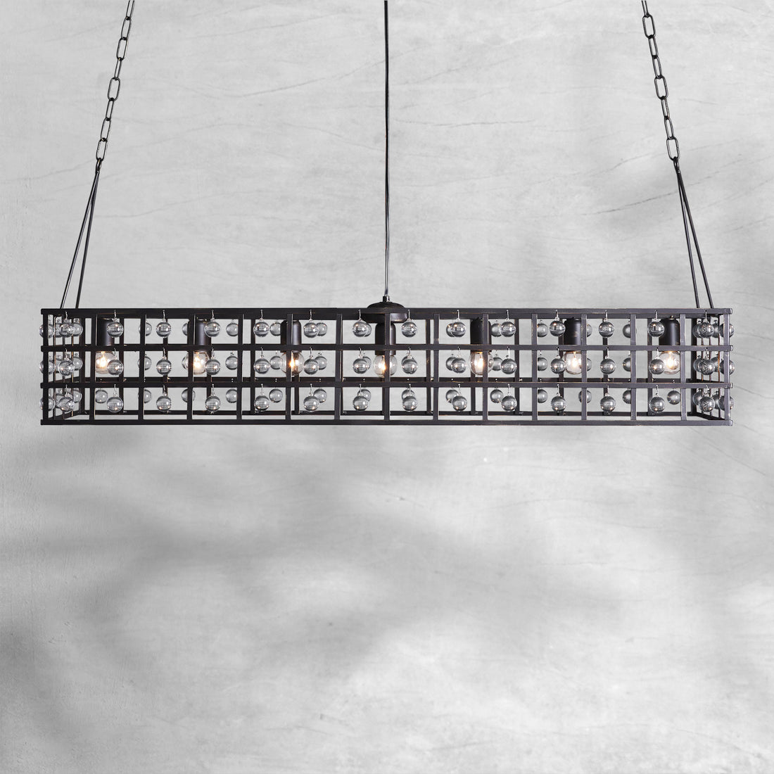 La Cage Rectangular Chandelier - Camilalamps - CA - 636H140