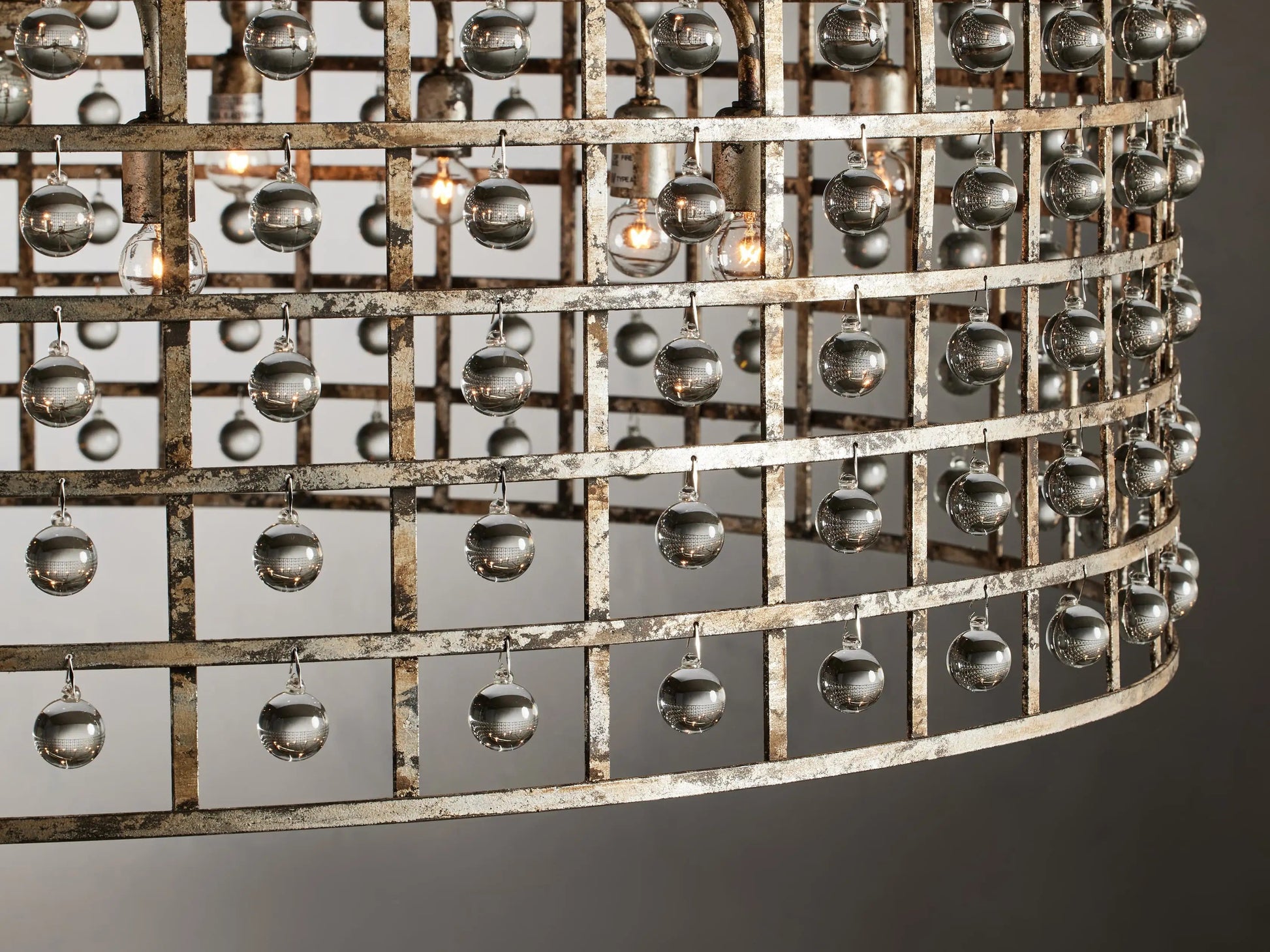 La Cage Round Chandelier 6/8/12 Light - Camilalamps - Ca-1636H410