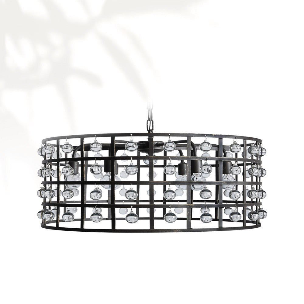 La Cage Round Chandelier 6/8/12 Light - Camilalamps - Ca-1636H139