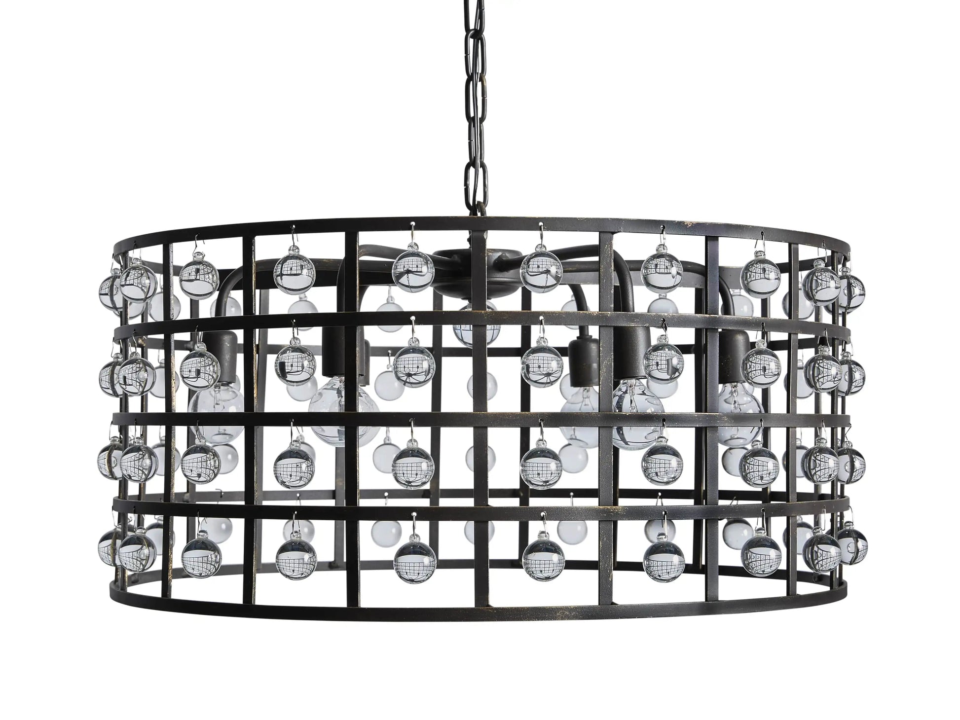 La Cage Round Chandelier 6/8/12 Light - Camilalamps - Ca-1636H139