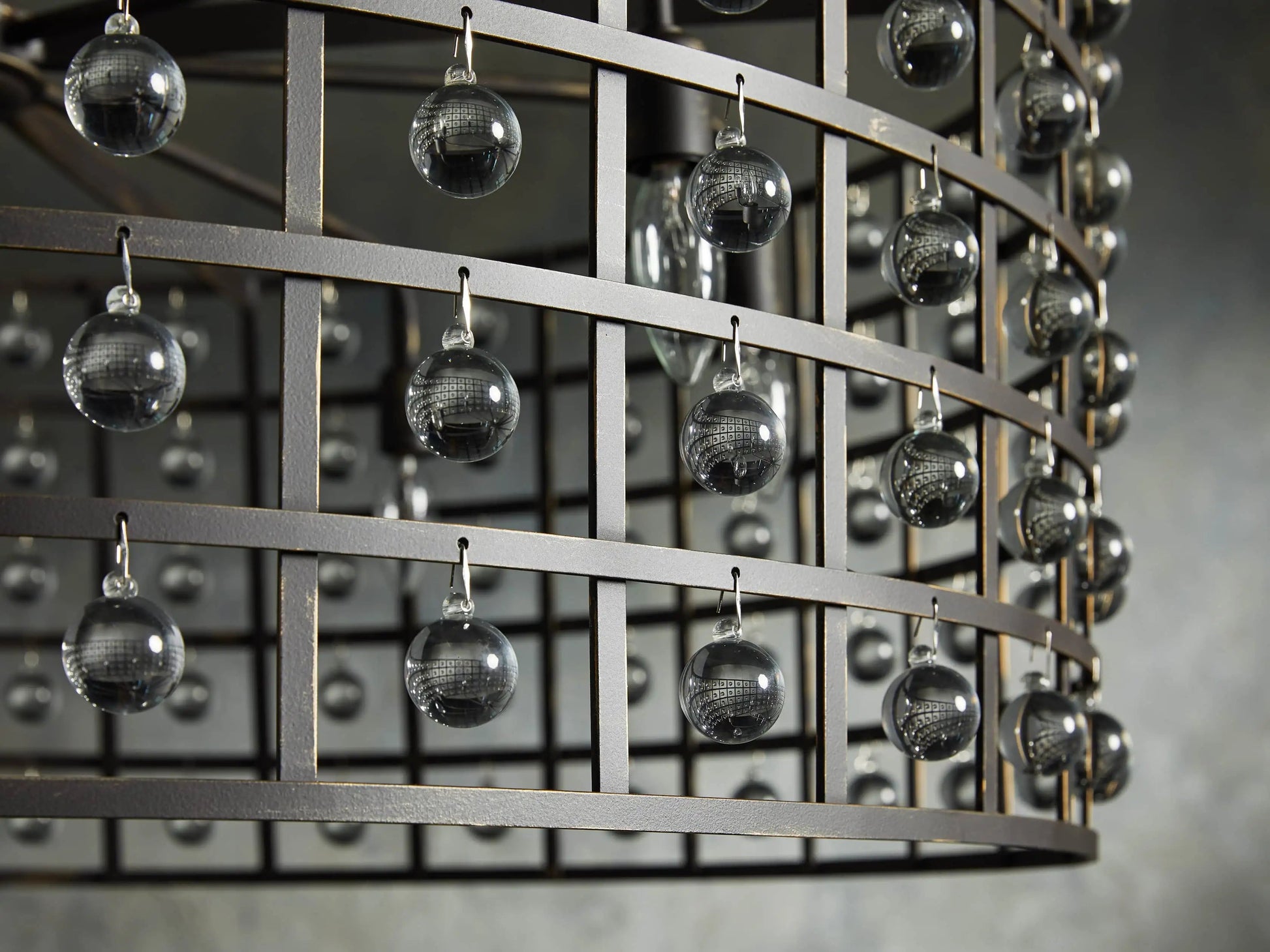 La Cage Round Chandelier 6/8/12 Light - Camilalamps - Ca-1636H153