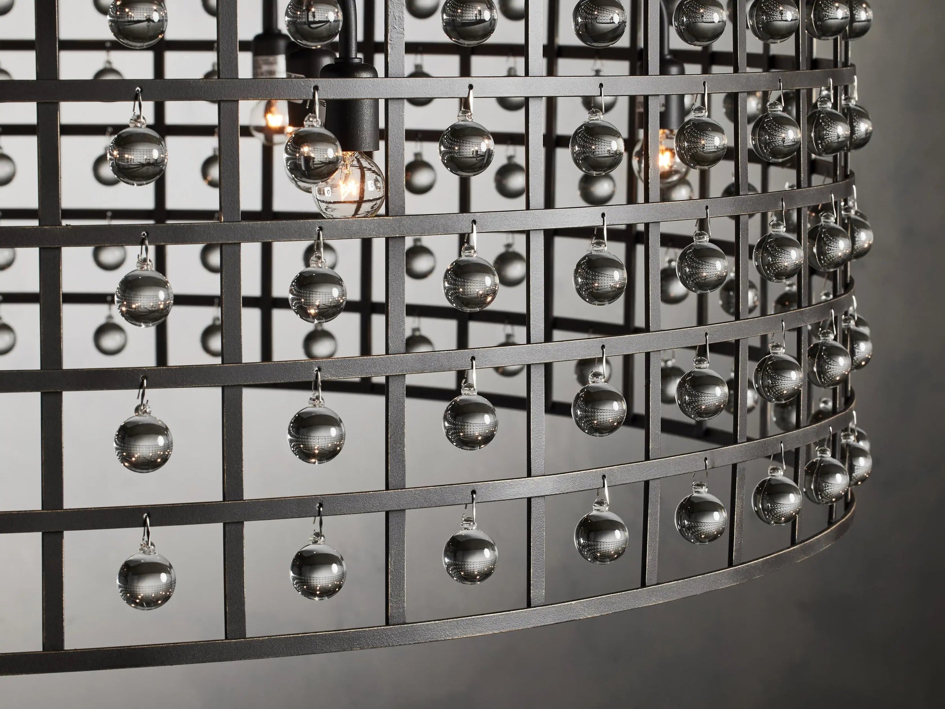 La Cage Round Chandelier 6/8/12 Light - Camilalamps - Ca-1636H411