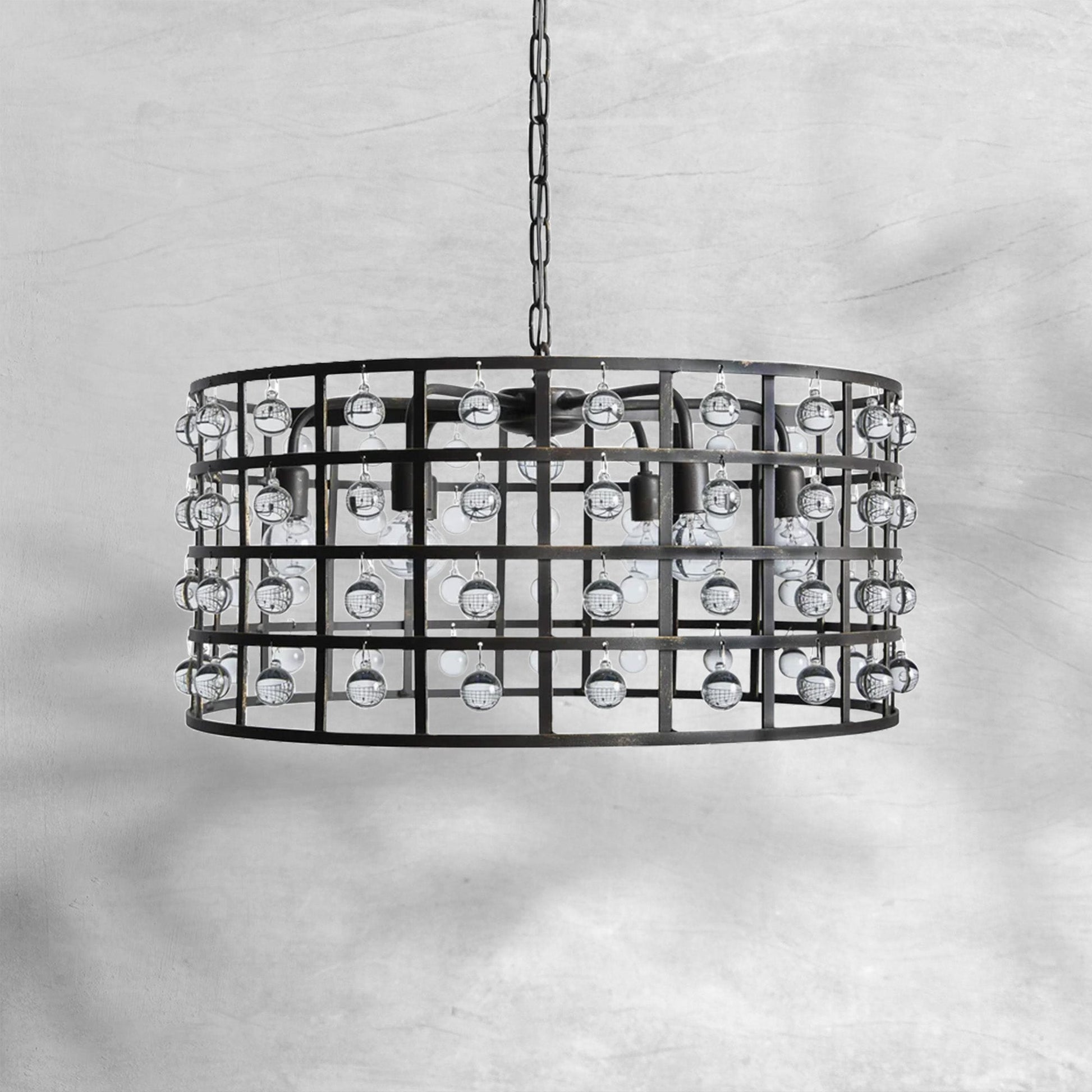 La Cage Round Chandelier 6/8/12 Light - Camilalamps - Ca-1636H411