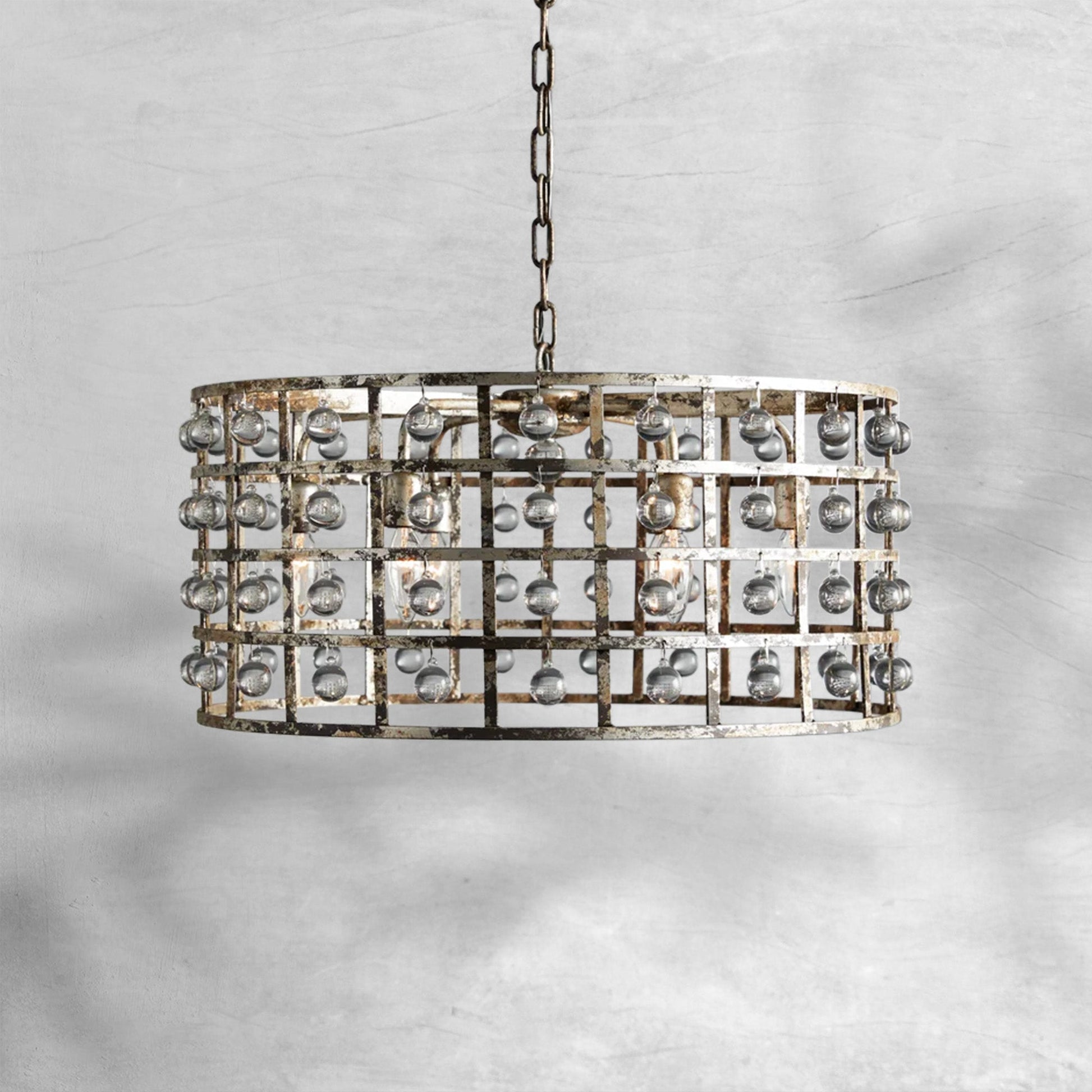 La Cage Round Chandelier 6/8/12 Light - Camilalamps - Ca-1636H411