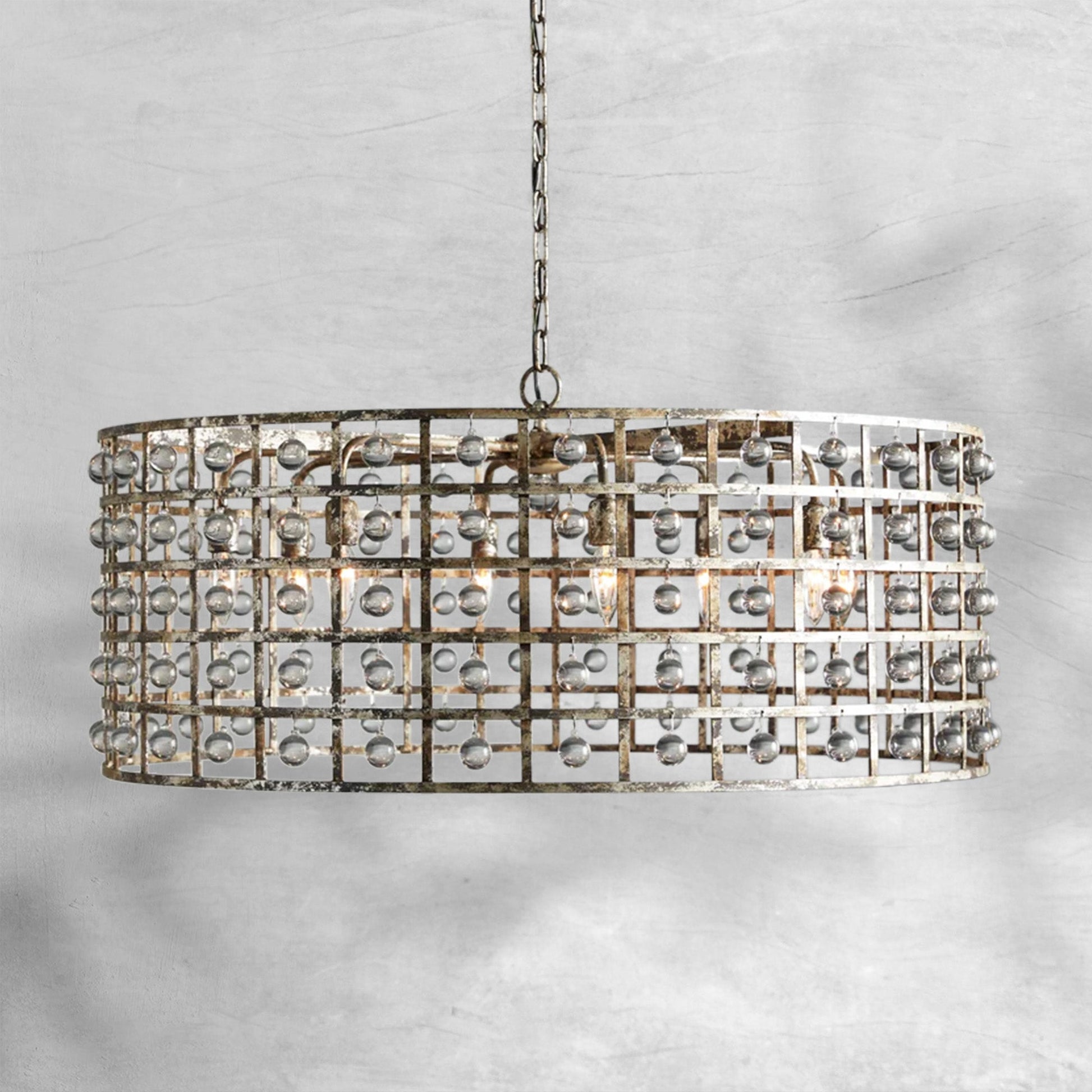 La Cage Round Chandelier 6/8/12 Light - Camilalamps - Ca-1636H411