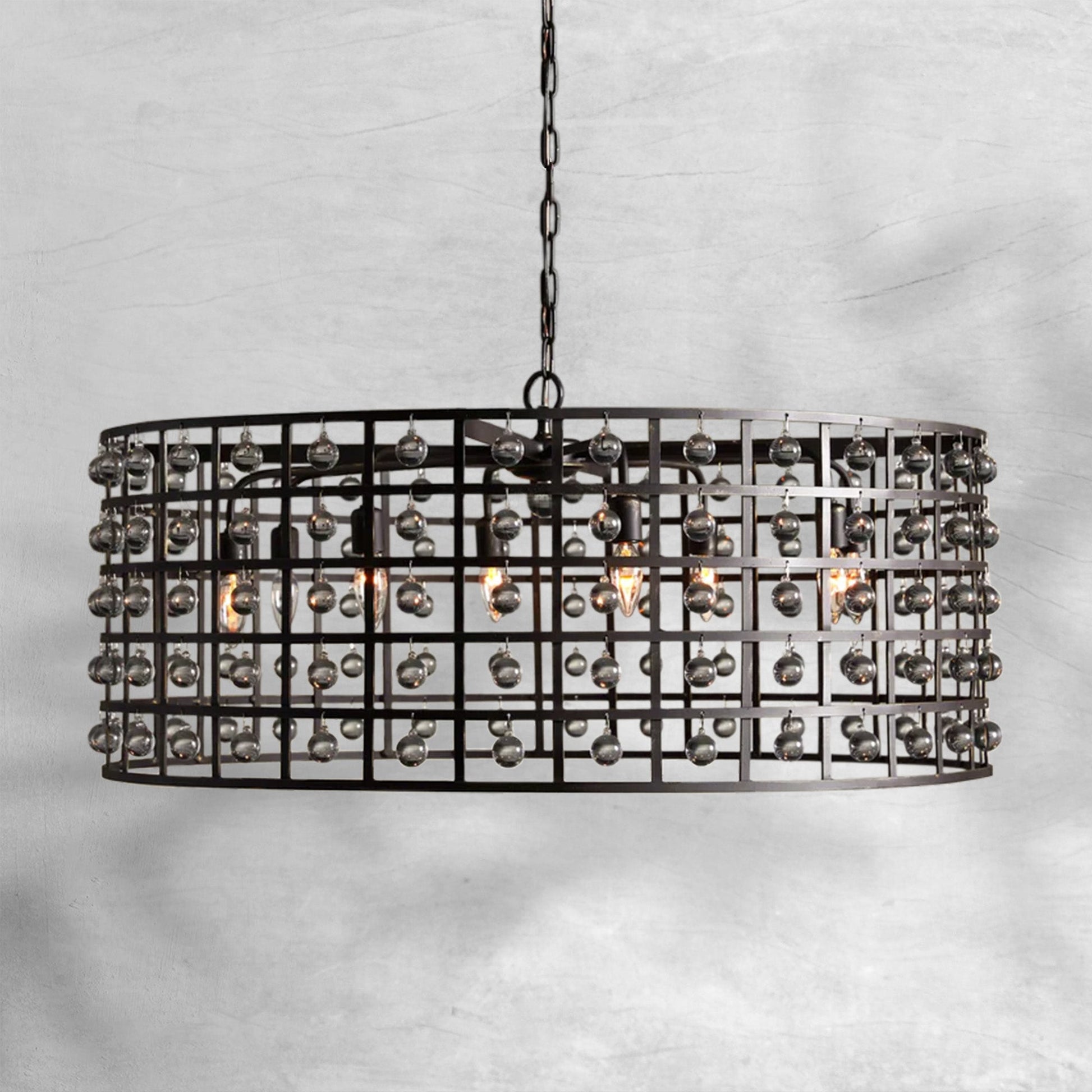 La Cage Round Chandelier 6/8/12 Light - Camilalamps - Ca-1636H411