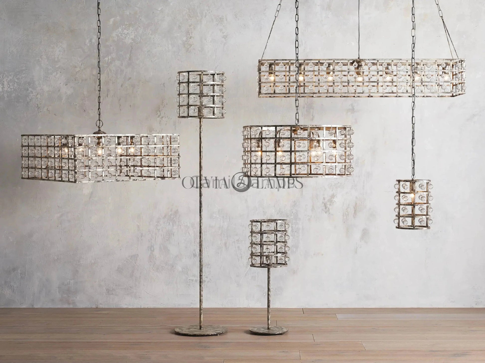 La Cage Round Chandelier 6/8/12 Light - Camilalamps - Ca-1636H03