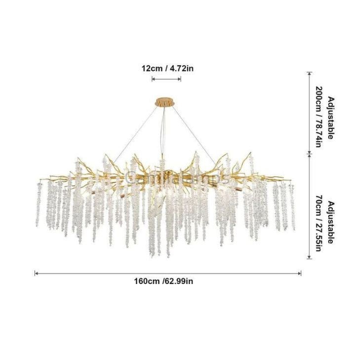 Lacuna white branch chandelier - Camilalamps - CA - LA2023 - C1344