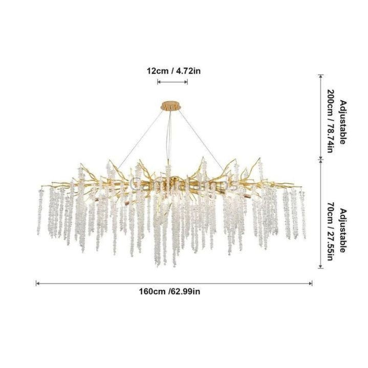 Lacuna white branch chandelier - Camilalamps - Ca-1La2023-1C1344