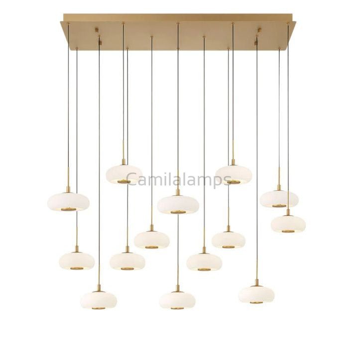 Lanterns 14 Light Rectangular LED Chanderlier - Camilalamps - CA - FL2024 - C3410