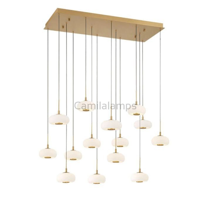 Lanterns 14 Light Rectangular LED Chanderlier - Camilalamps - CA - FL2024 - C3410