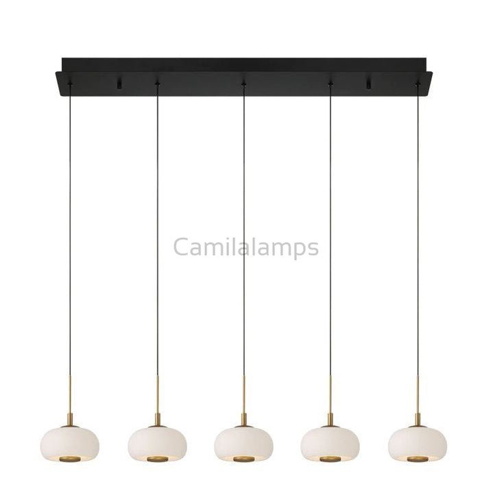 Lanterns 5 Light Linear LED Chanderlier - Camilalamps - CA - FL2024 - C3408