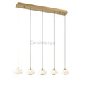 Lanterns 5 Light Linear LED Chanderlier - Camilalamps - CA - FL2024 - C3408