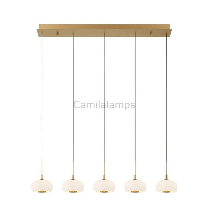 Lanterns 5 Light Linear LED Chanderlier - Camilalamps - CA - FL2024 - C3407
