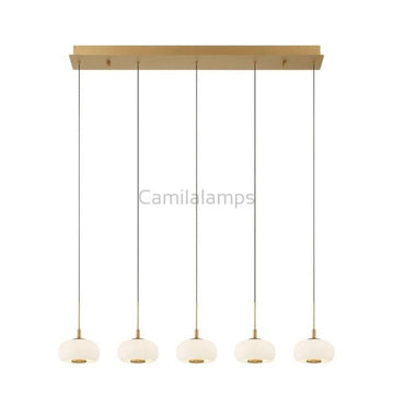 Lanterns 5 Light Linear LED Chanderlier - Camilalamps - CA - FL2024 - C3407
