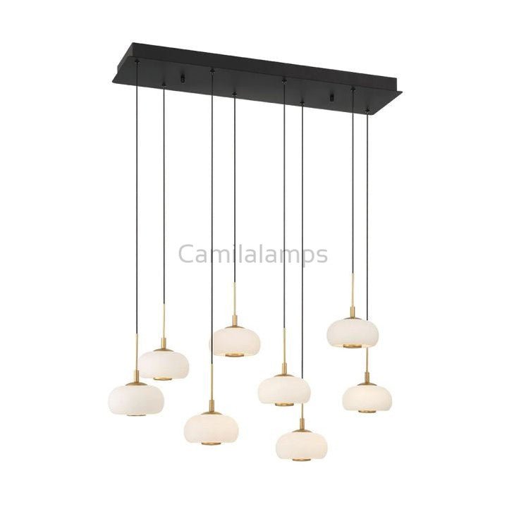 Lanterns 8 Light Rectangular LED Chanderlier - Camilalamps - CA - FL2024 - C3405