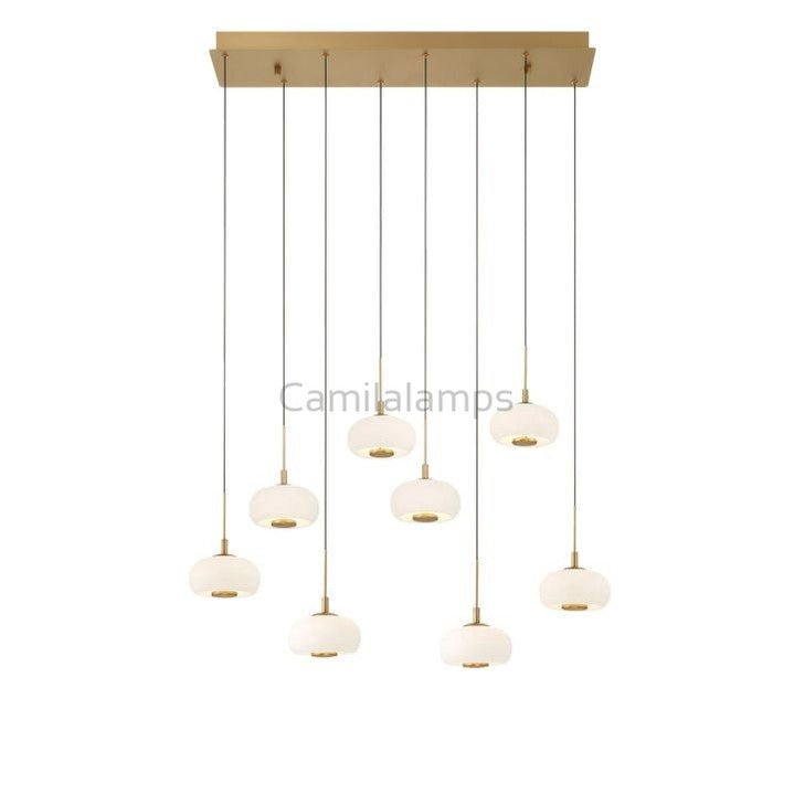 Lanterns 8 Light Rectangular LED Chanderlier - Camilalamps - CA - FL2024 - C3405