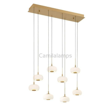 Lanterns 8 Light Rectangular LED Chanderlier - Camilalamps - CA - FL2024 - C3404