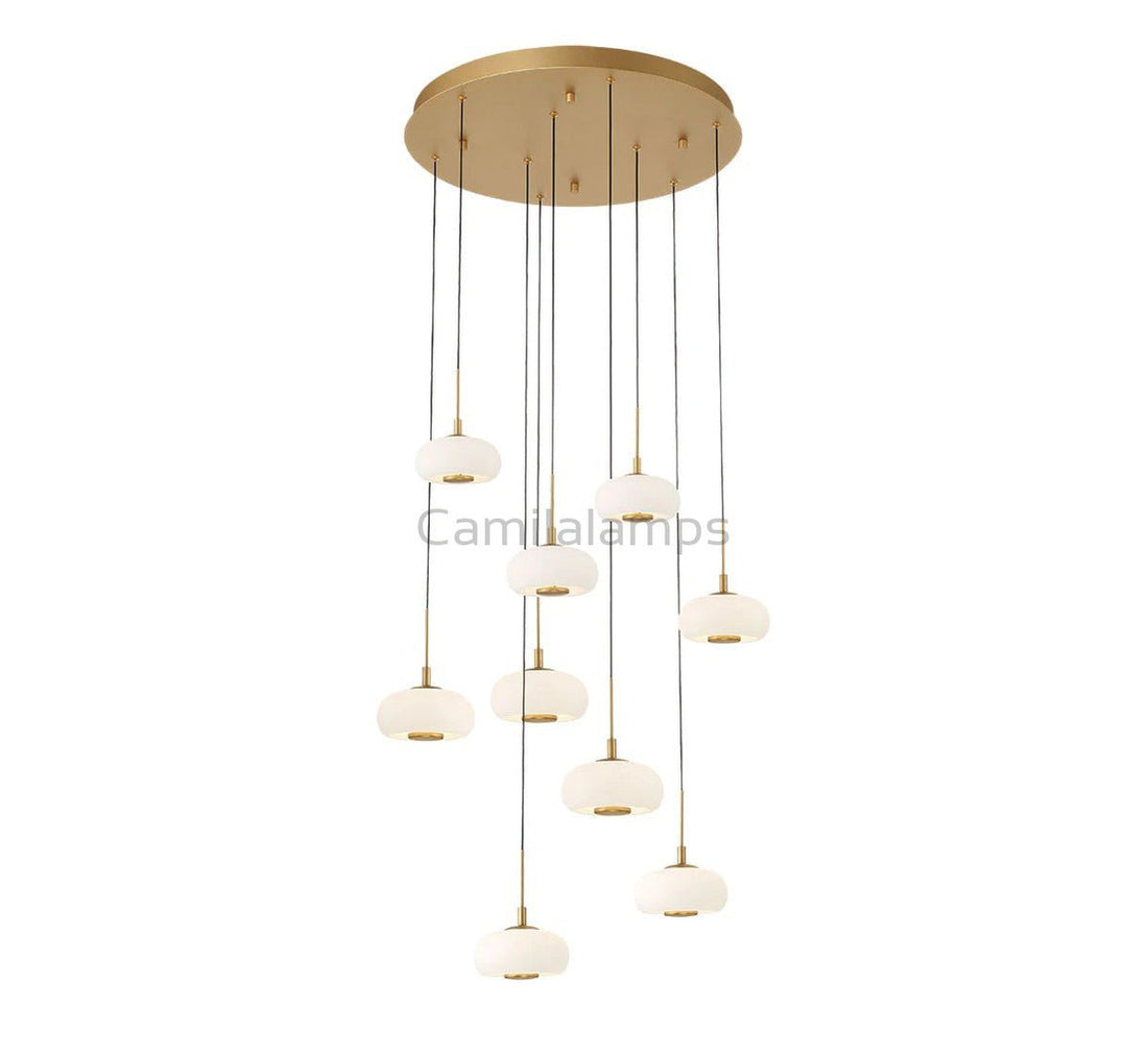Lanterns 9 Light Round LED Chanderlier - Camilalamps - CA - FL2024 - C3396