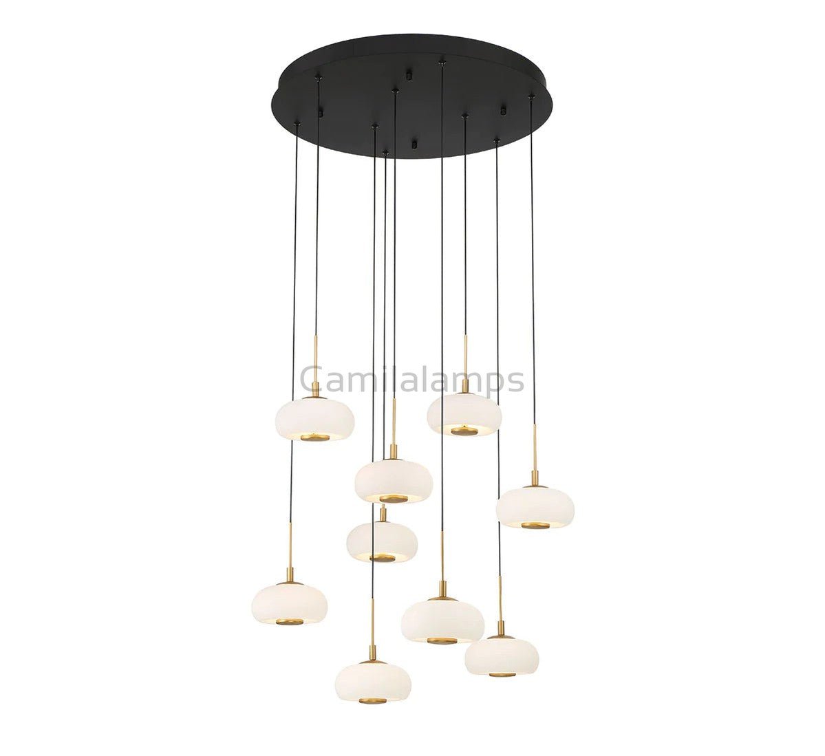 Lanterns 9 Light Round LED Chanderlier - Camilalamps - CA - FL2024 - C3396