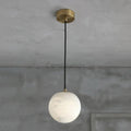 Larry Alabaster Ball Pendant Light For Kitchen Island - Camilalamps - CA - 0073