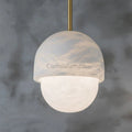 Larry Alabaster Island Pendant Light, Alabaster Pendant Lamp Besides Bed - Camilalamps - CA - 0059