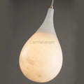 Larry Alabaster Raindrop Modern Pendant Light - Camilalamps - VIA - 1538