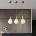 Larry Alabaster Raindrop Modern Pendant Light - Camilalamps - VIA - 1538